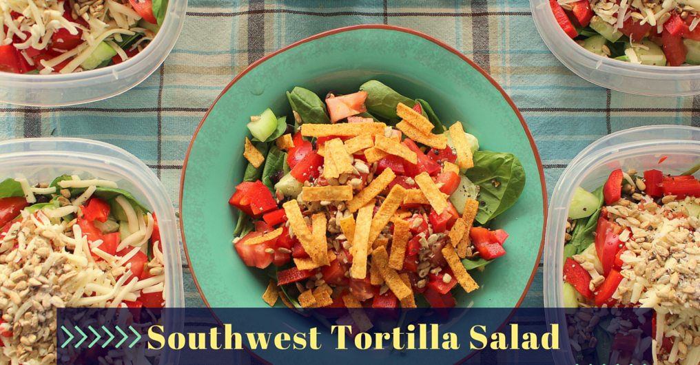 Southwest Salad with Creamy Avocado Salsa Dressing