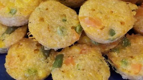 cheesy quinoa veggie bites