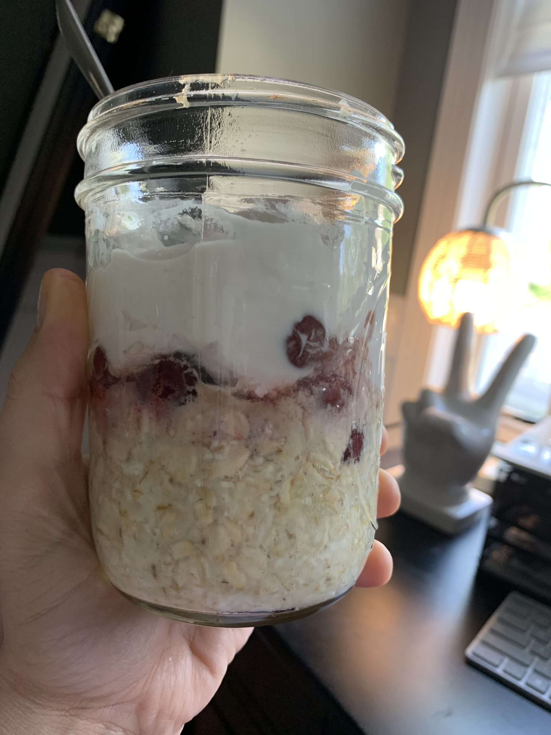 Cherry Almond Overnight Oats