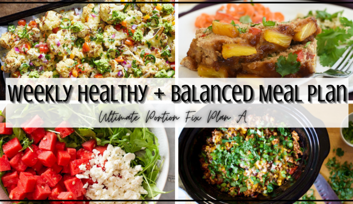 Five Day Healthy & Balanced Meal Plan