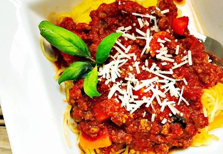 Instant Pot bolognese spaghetti squash