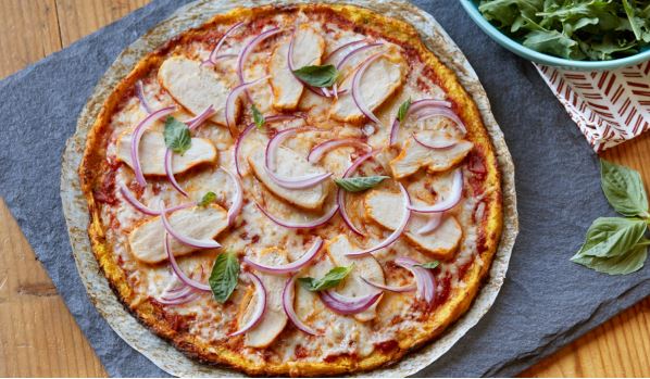 Spaghetti Squash crust pizza